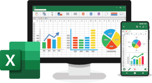 Excel charts on various devices